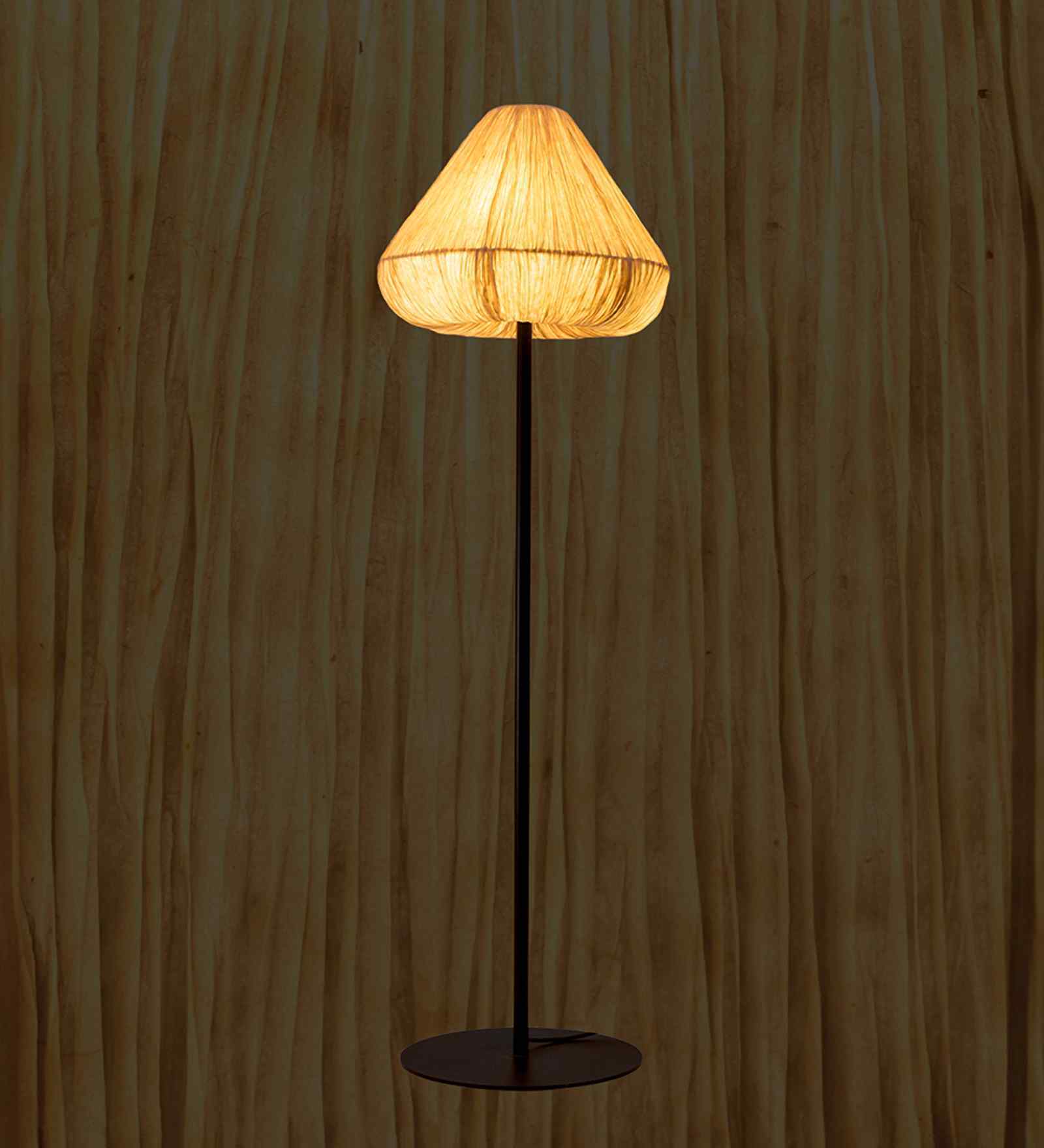 ORONYO-VASANTA (FL) | Handcrafted Floor Lamp | E27 holder } with Bulb | RIPPL Lighting